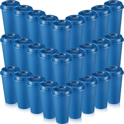 Honeydak 30 Pack 16 oz Reusable Coffee Cups by Honeydak