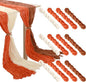12 Pcs Fall Cheesecloth Gauze Table Runners, Gradient Terracotta | Thanksgiving by Remagr