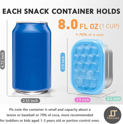 Snack Pro - Small Stainless Steel Snack Containers - Image 2