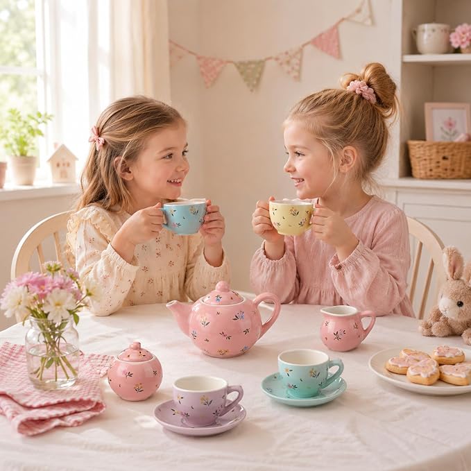 CHENP.HMC Tea Party Set for Little Girls, Girls Birthday Gift | 13 Piece Sets - Image 7