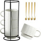 Miamolo Stackable Coffee Mugs Set of 4 by Miamolo