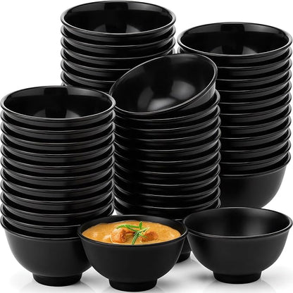 Tioncy 50 Pcs Bowls Set Unbreakable Dessert Soup Salad Bowls by Tioncy