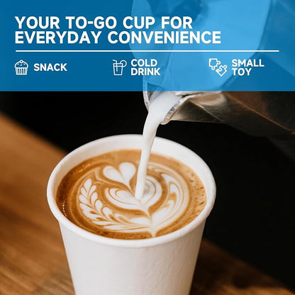 RACETOP Disposable Paper Coffee Cups, Paper Cups, Disposable Coffee Cups - Image 4