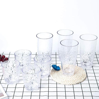 KOXIN-KARLU Hammered 15-ounce and 26-ounce Plastic Tumbler Acrylic Glasses - Image 7