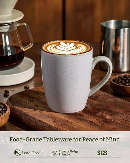 famiware Venus Coffee Mugs Set of 6, 13 oz Ceramic Stoneware Mug Cup Set | - Image 2