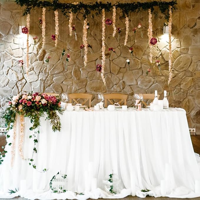 6 Pack Cheesecloth Table Runner 10Ft Christmas Gauze Boho Table Runners - Image 6