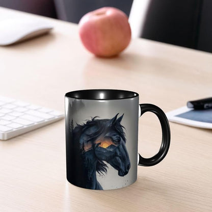 FyLybois Horse Coffee Mug 11 Ounce Mugs Ceramic Tea Cup Drinking Water Cups | - Image 7