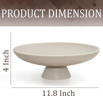 Modern Pedestal Decorative Bowl, Large Resin Fruit Bowl, coffee tables - Image 7