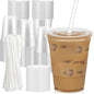 Dealusy 100 Pack - 16 oz Clear Plastic Cups by Dealusy