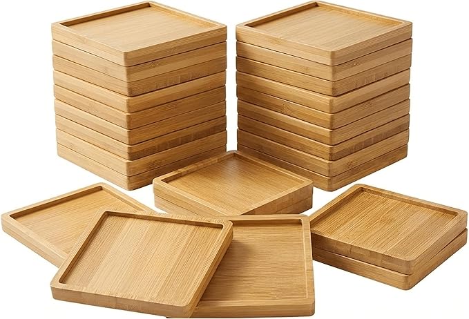 Bamboo Coasters for Crafts, DIY resin projects, classroom crafts, workshops and by Unknown