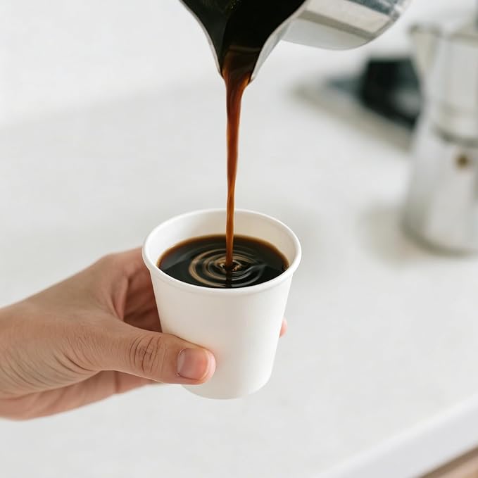 Espresso to Go Cups, Disposable Paper Cups, Travel Cups, 4oz Paper Cups - Image 4