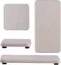 Water Absorbent Stone Tray for Sink, Quick-Drying Diatomite Soap Dish, Modern Home Kitchen & Bathroom, 2pcs 3.15 x 3.15in + 2pcs 6.3 x 3.15in, Light Grey