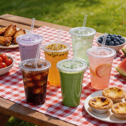 100 Pack 24 oz Plastic Cups - Image 7
