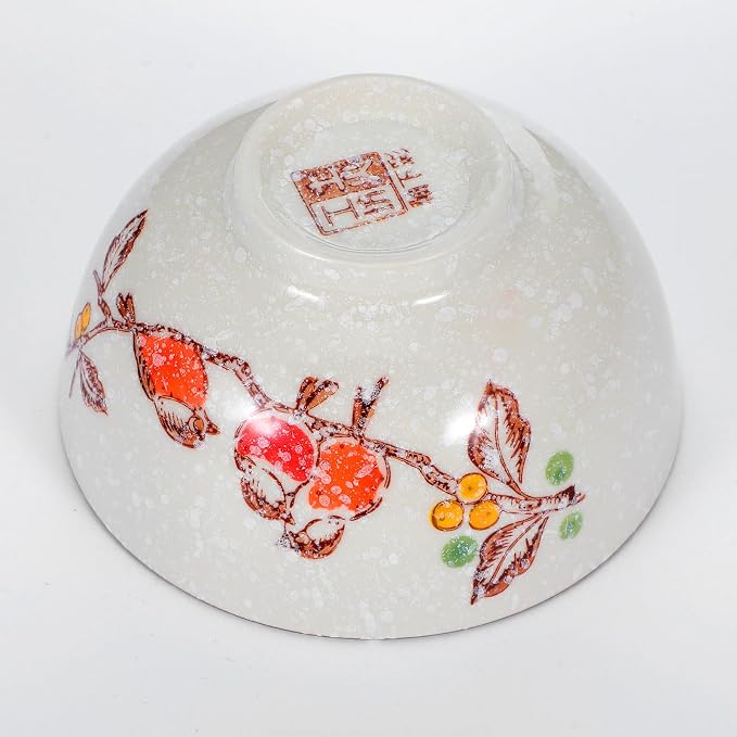 Retro Ceramic Bowls Set for 6, 4.5 Inch Japanese Chinese Bowl Small - Image 7