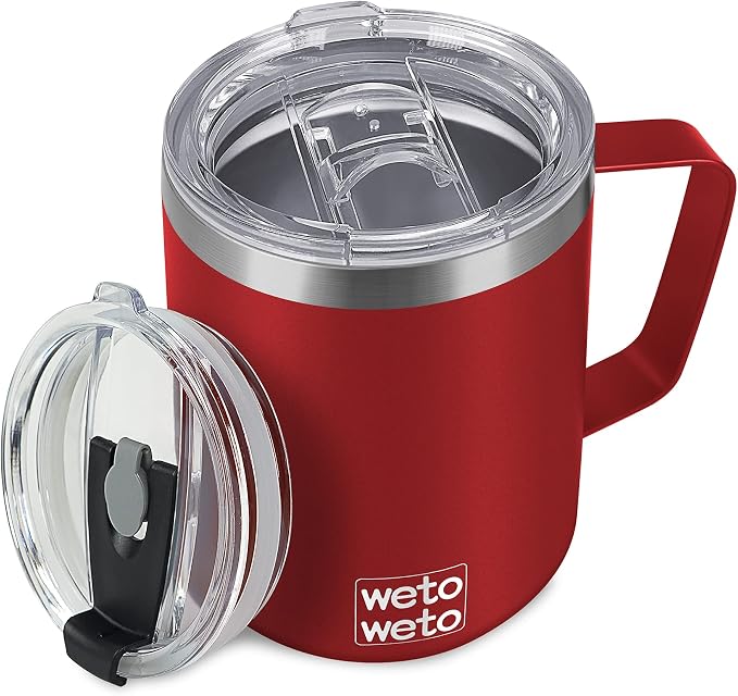 WETOWETO 14 oz Coffee Mug, Vacuum Insulated Camping Mug by Wetoweto