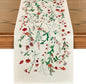 Artoid Mode Floral Leaves Christmas Table Runner, Wild Flowers and Grasses by ArtoidMode