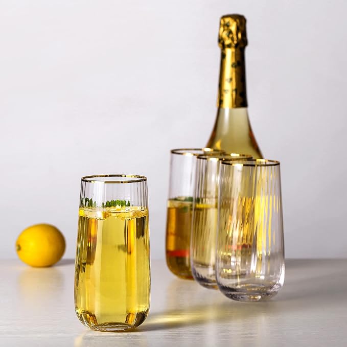 Lysenn Stemless Wine Glasses Set of 4 - Image 2