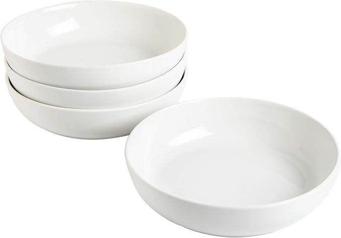 Gibson Home Zen Buffet 4-Piece 41oz Salad Bowls Porcelain Ceramic Chip and - Image 3