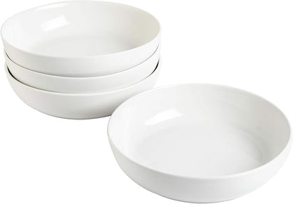 Gibson Home Zen Buffet 4-Piece 41oz Salad Bowls Porcelain Ceramic Chip and - Image 3