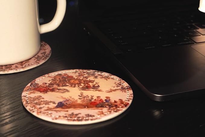Vintage French Country Print Coasters - Image 4