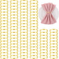 100 Pcs Gold Napkin Rings, Metal Napkin Ring Napkins Holders Buckles, Stylish by Unknown