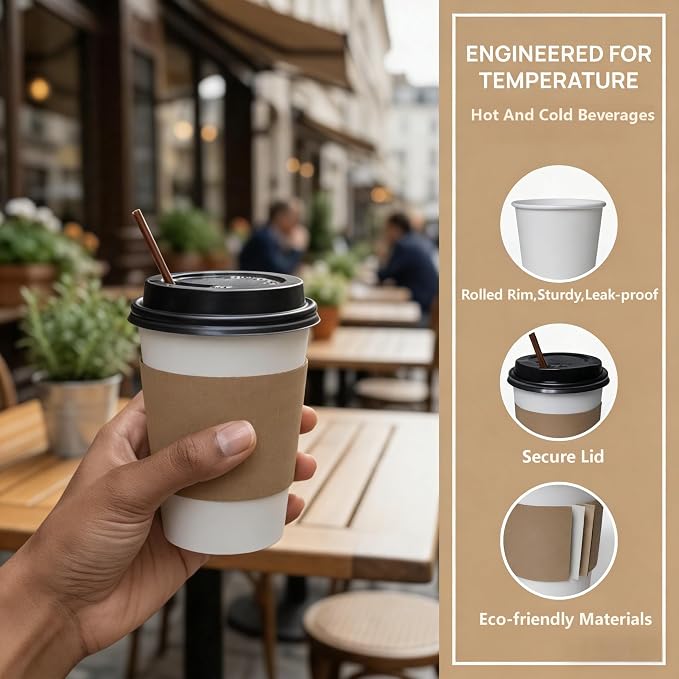 12oz Disposable Coffee Cups - Image 4