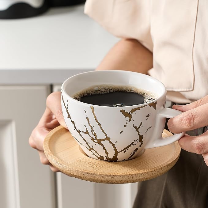 LUKA Ceramic Demitasse Espresso Cups Set - Image 7