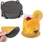 Faux Leather Drink Coasters by Chitomars
