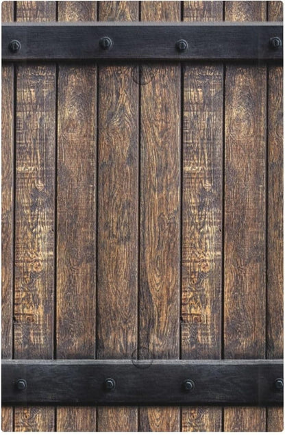 Light Switch Cover Rustic Barn Door Vintage Country Wood Board Wall Plate Cover 1 Gang Blank No Device Decorative Outlet Covers Electrical Switchplate for Farmhouse Cabin Decor