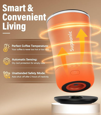 Supsonic Heated Coffee Mug, 14oz Smart Constant Temperature Travel Mug | Heat - Image 3