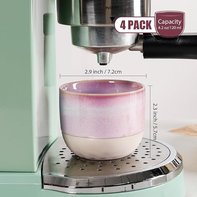 INGOFIN Ceramic Espresso Cup Set - Image 2