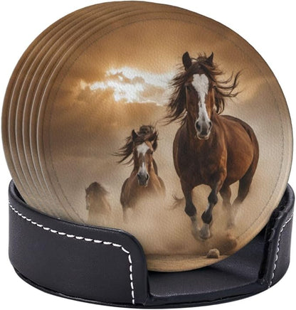 6 Pcs Leather Coasters for Drinks - Image 3