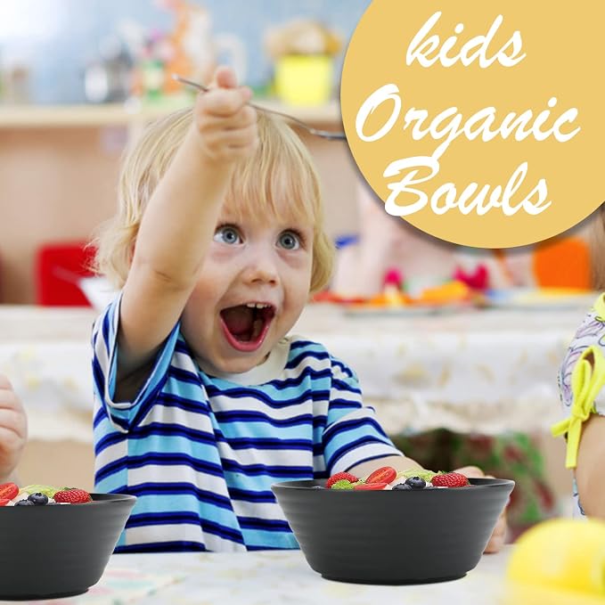 Wheat Straw Bowl Sets, Microwave and Dishwasher Safe Bowls, Soup Bowl Sets BPA - Image 5