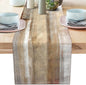 Brown Grey Table Runners Modern Art Farmhouse Linen Table Runners Dresser by AILUER