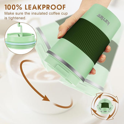 KETIEE 12oz Travel Mug, Insulated Coffee Cup - Image 4