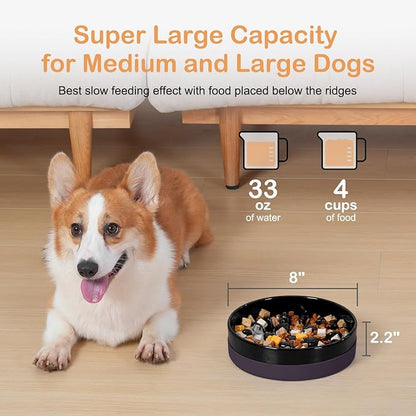 Sted Ceramic Slow Feeder Dog Bowls - Image 5