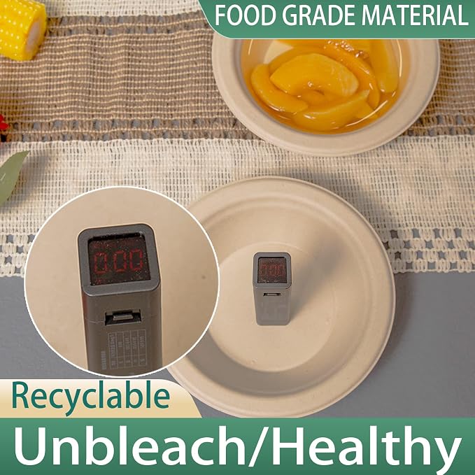 16 oz Compostable Paper Bowls 200pack, Heavy-Duty, Eco-Friendly, Bulk Pack - Image 3