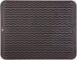 Silicone Dish Drying Mat for Multiple Usage,Easy clean,Eco-friendly,Heat-resistant Silicone Mat for Kitchen Counter or Sink,Refrigerator or drawer liner Coffee L 16 inches x 12 inches