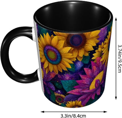 Sunflower Coffee Mug 11 Ounce Mugs Ceramic Tea Cup Drinking Water Cups | Novelty - Image 3