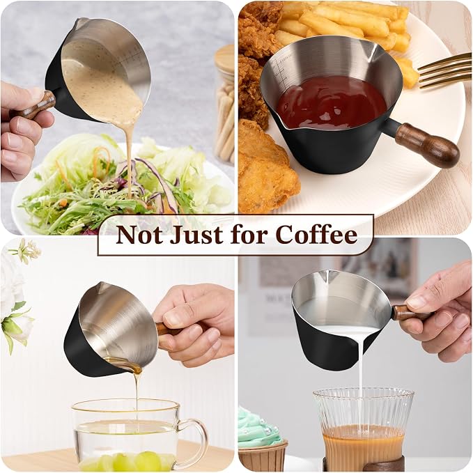 Amrules Espresso Cup, 6.8 oz/200 ml Stainless Steel Coffee Shot Measuring Cup - Image 7