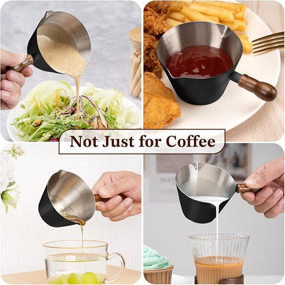 Amrules Espresso Cup, 6.8 oz/200 ml Stainless Steel Coffee Shot Measuring Cup - Image 7