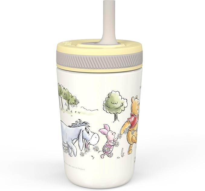 Zak Designs Disney Winnie the Pooh Kelso 12oz Leak-Proof Toddler Straw Cup | - Image 3