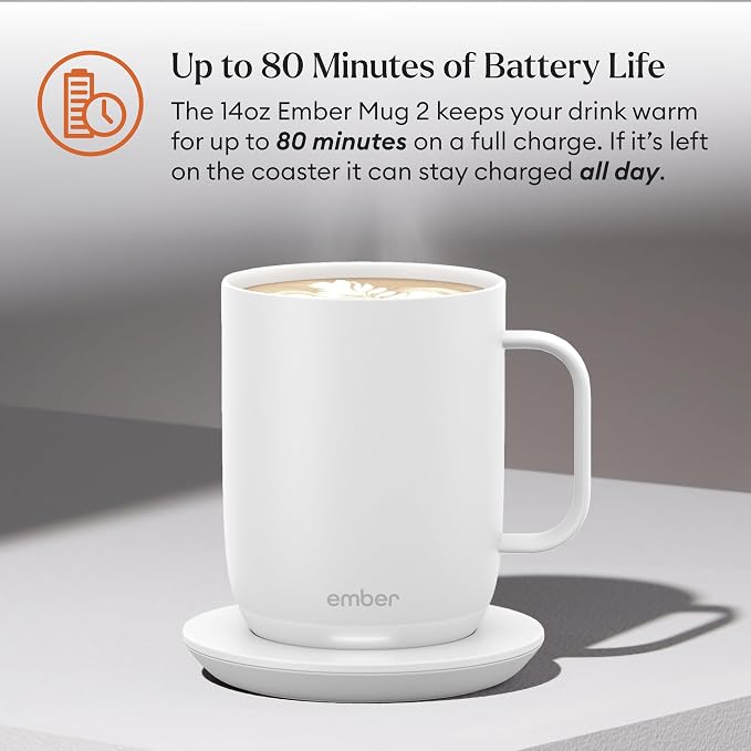 Ember Temperature Control Smart Mug 2, 14 Oz, App-Controlled Heated Coffee Mug - Image 3