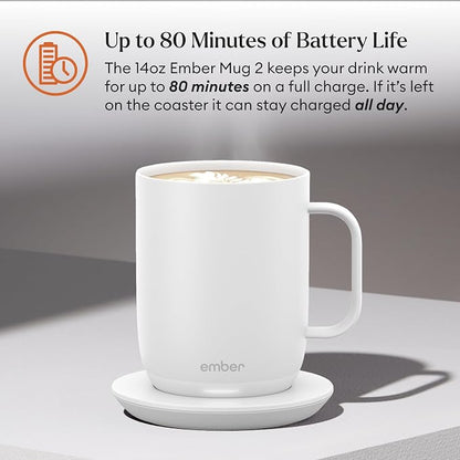 Ember Temperature Control Smart Mug 2, 14 Oz, App-Controlled Heated Coffee Mug - Image 3