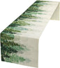 Forest Pine Trees Table Runner, Woodland Tabletop Scarf Home Kitchen Holiday by SXXLDNG