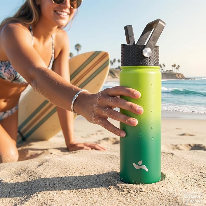 Konokyo 32 oz Insulated Stainless Steel Water Bottle - Image 6