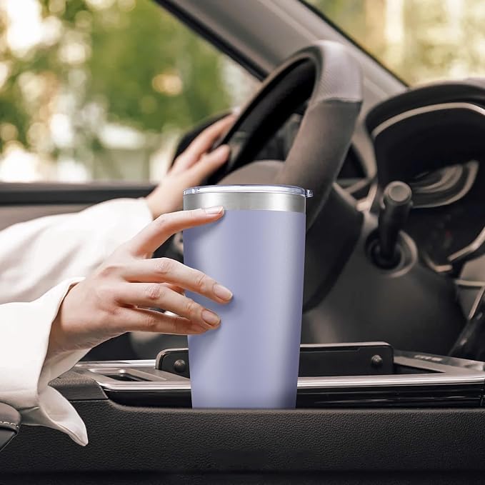 20 oz Tumbler with Lid Stainless Steel Insulated Tumblers Cups Travel Mug | - Image 5