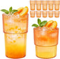 12 Pack Plastic Wine Glasses, 16 Oz Highball Glasses & 12 Oz Cocktail Glasses by Unknown