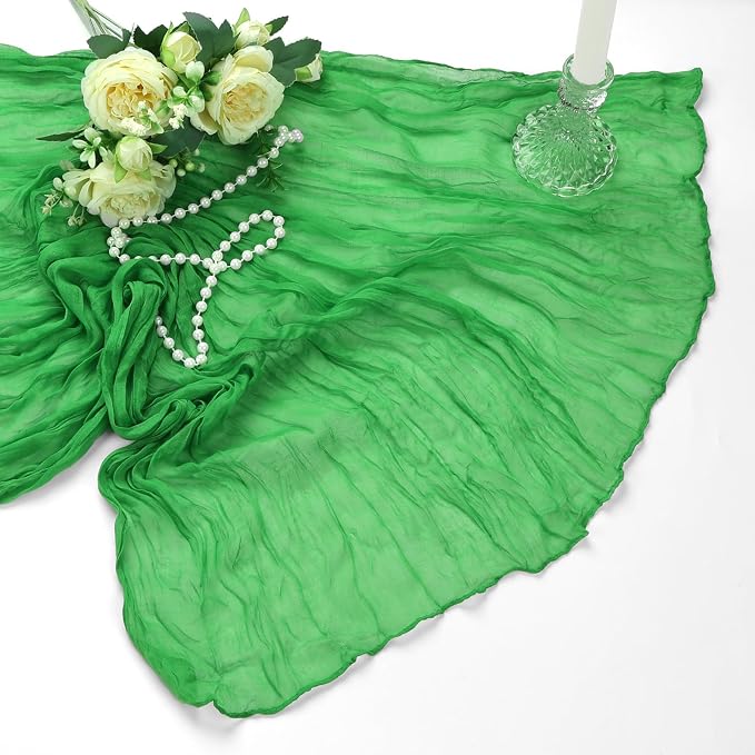 6 Pack Green Cheesecloth Table Runner 10Ft Gauze Cheese Cloth Table Runner - Image 7