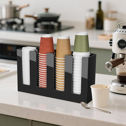 Coffee Cup Holder, Cup and Lid Organizer fits 5 to 16 oz Disposable Cups | - Image 7